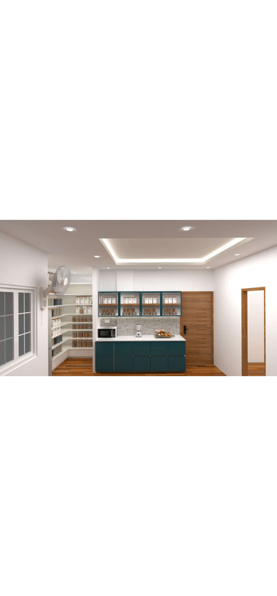 Kitchen, Lighting, Ceiling, Storage Designs by Interior Designer Suraj Interiors, Udaipur | Kolo