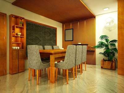Dining, Furniture, Table, Storage, Lighting Designs by 3D & CAD Hasna Abdul Azeez , Kozhikode | Kolo