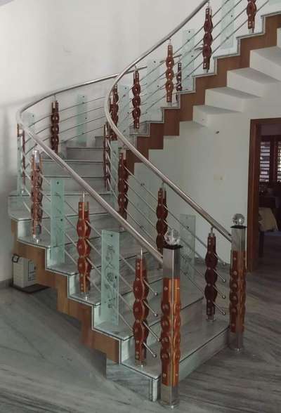 Bathroom, Staircase Designs by Fabrication & Welding MMi STEELS  INTERIORS 9895843011, Kollam | Kolo