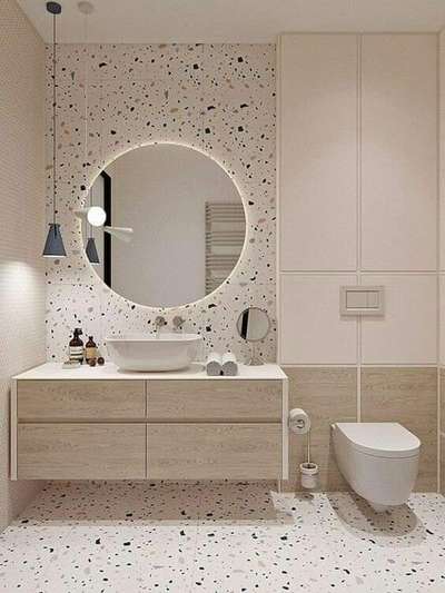 Flooring, Bathroom, Wall, Lighting Designs by Electric Works Sourav Singh, Delhi | Kolo