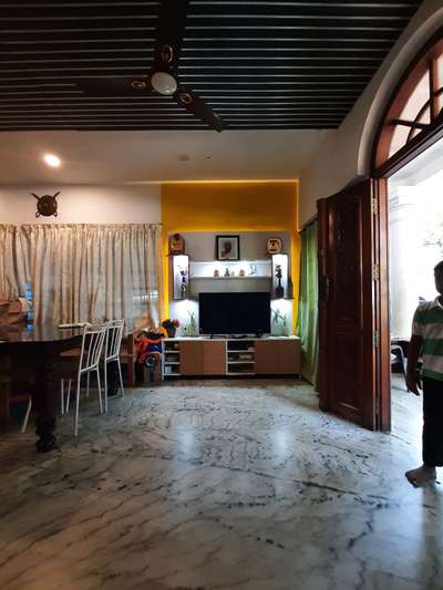 Dining, Living, Furniture, Table, Flooring Designs by Interior Designer vijayan Marasala, Kozhikode | Kolo