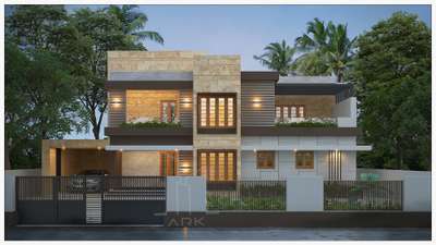 Exterior, Lighting Designs by 3D & CAD ARK architectsbuilders, Kottayam | Kolo