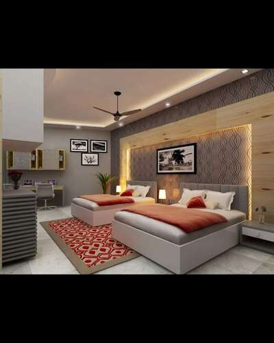 Bedroom, Lighting, Storage Designs by Contractor Glow interior, Delhi | Kolo