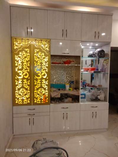 Prayer Room, Storage, Lighting Designs by Carpenter Azad malik, Gurugram | Kolo