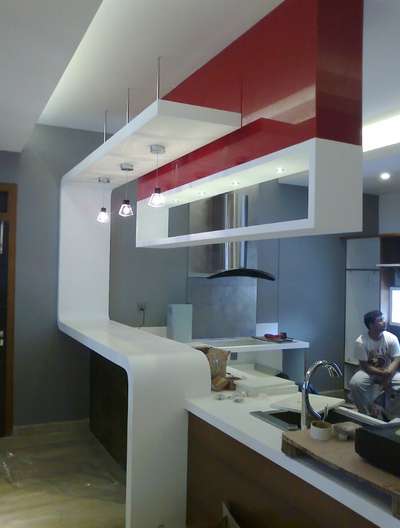Kitchen, Storage Designs by Contractor Mr M CORIAN , Kozhikode | Kolo