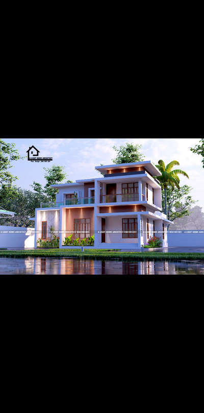 Exterior Designs by 3D & CAD A Light Home Architect, Kozhikode | Kolo