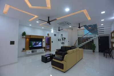 Furniture, Lighting, Living, Storage, Ceiling Designs by Interior Designer Kishor Kumar, Pathanamthitta | Kolo