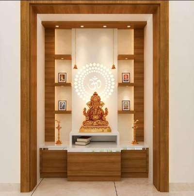 Lighting, Prayer Room, Storage Designs by Carpenter Danish Mansoori, Gurugram | Kolo