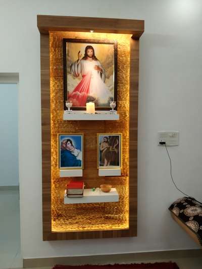 Lighting, Prayer Room, Storage Designs by Carpenter shinju SR interior, Ernakulam | Kolo