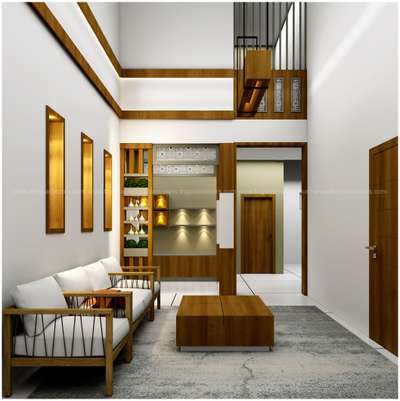 Living, Lighting, Furniture, Table, Storage Designs by Interior Designer Riyas K S, Kottayam | Kolo