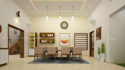 Dining, Furniture, Lighting, Storage, Table Designs by Architect Ar Rakesh, Ernakulam | Kolo