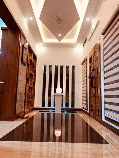 Ceiling, Lighting, Storage, Flooring, Wall Designs by Interior Designer Shemnath VS, Alappuzha | Kolo