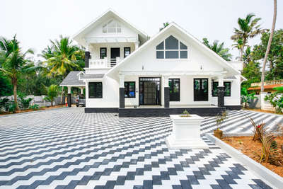 Flooring, Exterior Designs by Architect Monnaie Architects  And Interiors, Palakkad | Kolo