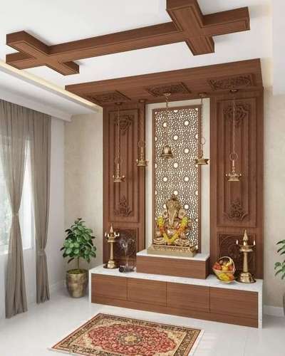 Prayer Room, Storage Designs by Interior Designer Pawan Sharma, Faridabad | Kolo