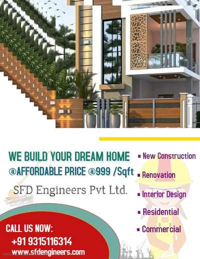 Exterior Designs by Contractor SFD ENGINEERS  PVT LTD, Ghaziabad | Kolo