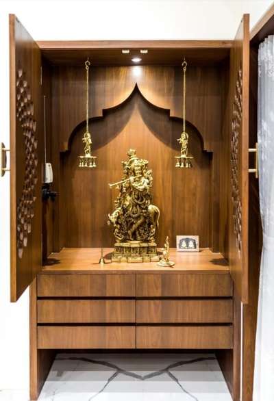 Lighting, Prayer Room, Storage Designs by Interior Designer Ardor  Decor , Gurugram | Kolo