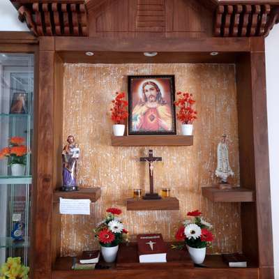 Prayer Room, Storage Designs by Carpenter Anil kumar, Kottayam | Kolo
