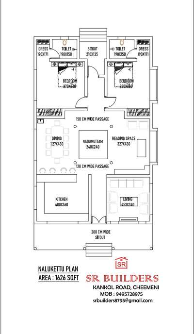 Plans Designs by Contractor SR  BUILDERS, Kasaragod | Kolo