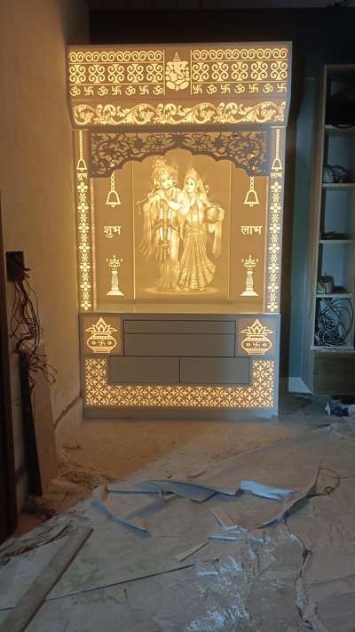 Prayer Room, Storage Designs by Contractor Afjal  Corian fabricator, Ghaziabad | Kolo