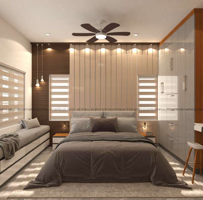 Ceiling, Furniture, Lighting, Storage, Bedroom Designs by Civil Engineer Anandhu Soman, Kottayam | Kolo