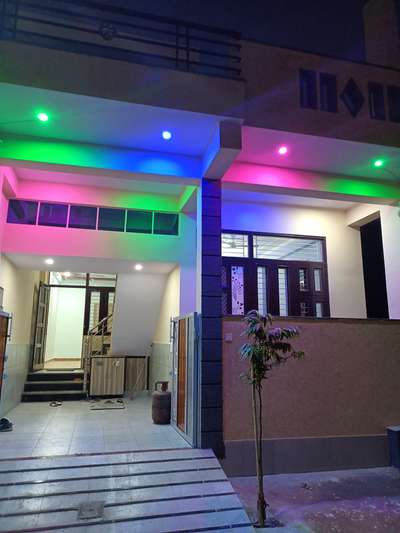 Exterior, Lighting Designs by Contractor RAVINDRA KUMAWAT, Jaipur | Kolo