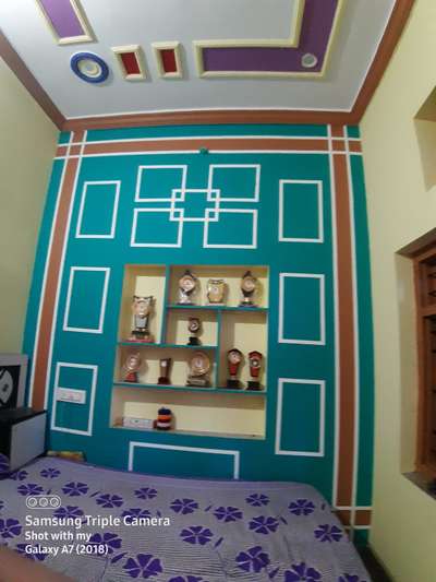 Ceiling, Furniture, Storage, Bedroom, Wall Designs by Painting Works Akram Bhati, Ajmer | Kolo