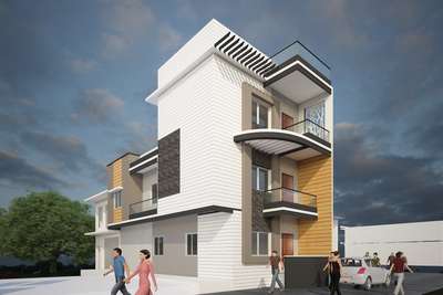 Exterior Designs by Contractor Jagdish Gujarwadiya, Ujjain | Kolo