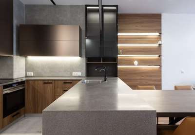 Kitchen, Lighting, Storage Designs by Interior Designer Live Smart Furniture, Kollam | Kolo