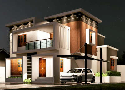 Exterior, Lighting Designs by 3D & CAD Davidson Sekar, Thiruvananthapuram | Kolo