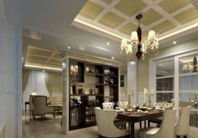 Ceiling, Dining, Furniture, Table, Lighting Designs by Contractor JUNAID KHAN, Delhi | Kolo