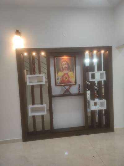 Storage, Lighting, Prayer Room Designs by Interior Designer Ambience CNC Laser Cutting Hub, Thiruvananthapuram | Kolo