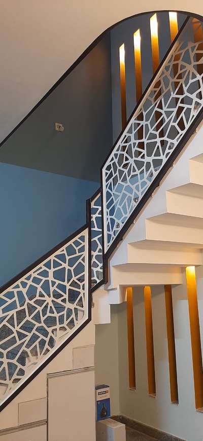 Staircase Designs by Service Provider Metal Laser Cutting  CM Engineering , Malappuram | Kolo