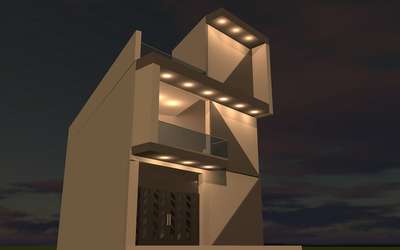 Exterior, Lighting Designs by Civil Engineer Mohammad Athar Khan Civil E R, Udaipur | Kolo