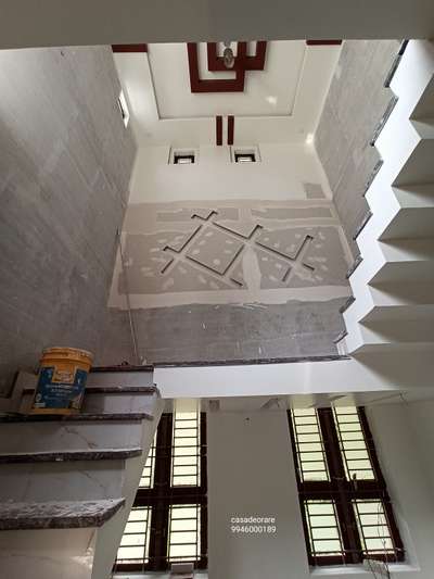 Staircase, Wall Designs by Contractor casa  decorare, Malappuram | Kolo