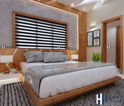 Bedroom, Furniture, Storage, Lighting Designs by Interior Designer HAMED  Interiors, Kannur | Kolo