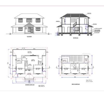 Plans Designs by Civil Engineer Farshad Ali CH, Malappuram | Kolo
