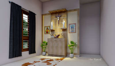 Prayer Room Designs by Interior Designer Manu Krishnan, Kottayam | Kolo
