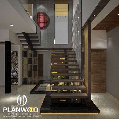 Staircase Designs by Interior Designer Interior  Visualizing , Malappuram | Kolo