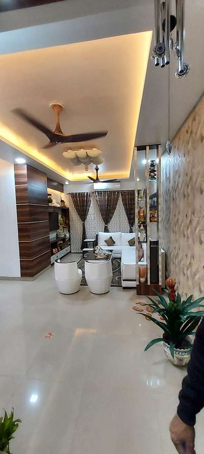 Ceiling, Furniture, Lighting, Living, Storage Designs by Contractor Nazar Mohd, Gautam Buddh Nagar | Kolo