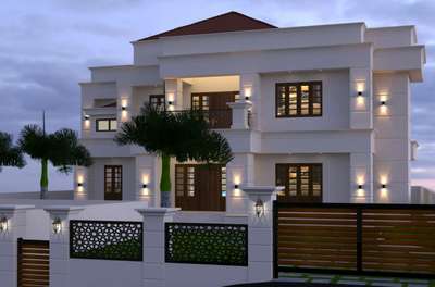 Exterior, Lighting Designs by Civil Engineer future vision designers, Kannur | Kolo
