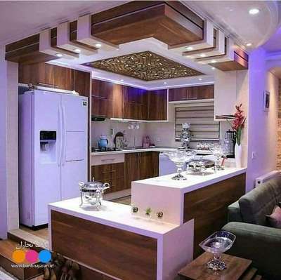 Ceiling, Kitchen, Storage Designs by Contractor SK interior and decorater, Ghaziabad | Kolo