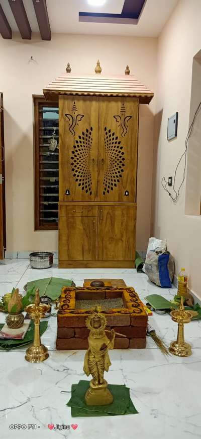 Prayer Room Designs by Carpenter santhosh poovathingal, Palakkad | Kolo