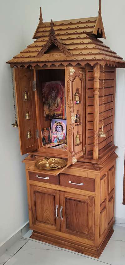 Prayer Room, Storage Designs by Carpenter ദീപക്  തടത്തിൽ , Thrissur | Kolo