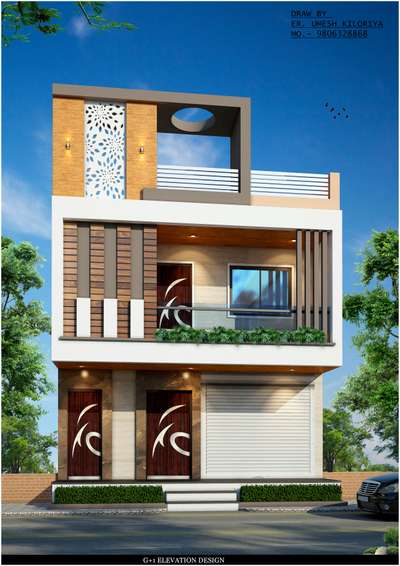 Exterior, Lighting Designs by Civil Engineer Dhakad Buildcon, Indore | Kolo