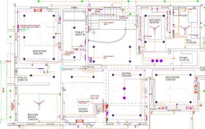 Plans Designs by Electric Works Abhijith  Influx Engineers, Kozhikode | Kolo