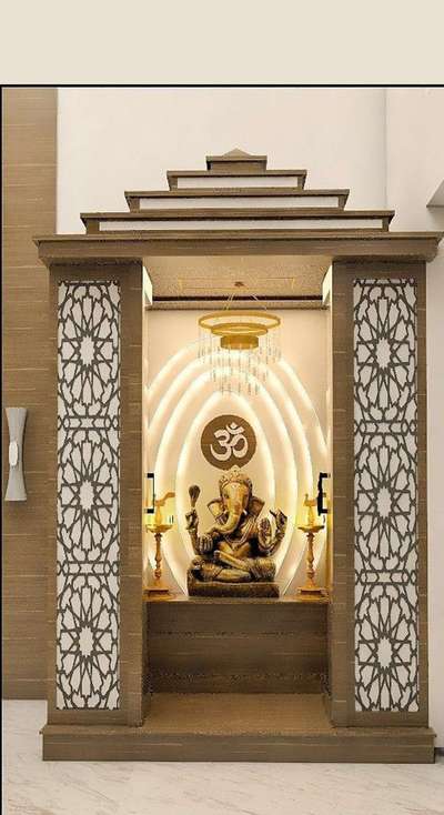 Lighting, Prayer Room, Storage Designs by Carpenter Mr Suthar Mahendra , Udaipur | Kolo