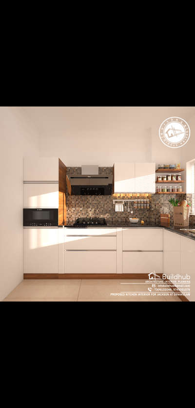 Kitchen, Storage Designs by Architect Aagraham Architecture Studio, Thiruvananthapuram | Kolo