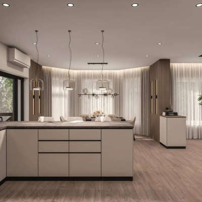 Ceiling, Kitchen, Lighting, Storage Designs by Architect Nasdaa interior  Pvt Ltd , Gurugram | Kolo
