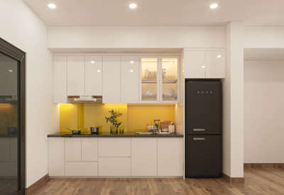 Kitchen, Lighting, Storage Designs by Architect Nidhish T vasudev, Thrissur | Kolo