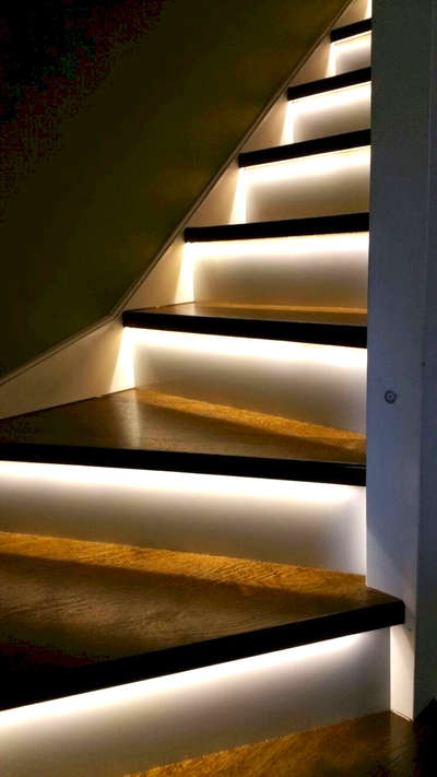 Staircase, Lighting Designs by Electric Works SHUBHAM PIPLE, Indore | Kolo
